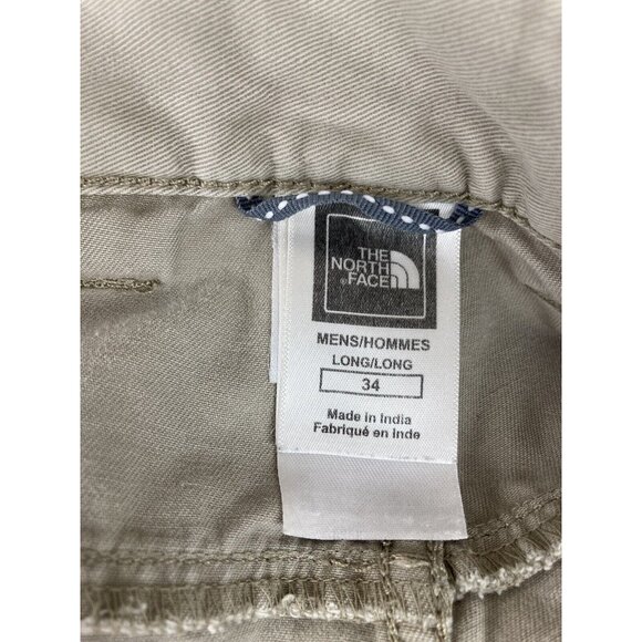 *The North Face Mens Shorts Size 34 Beige Khaki Outdoor Hiking Activwear Cotton - Picture 5 of 6